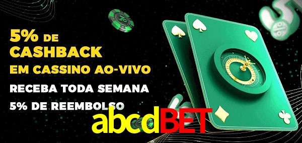 Promoções do cassino ao Vivo abcdbet